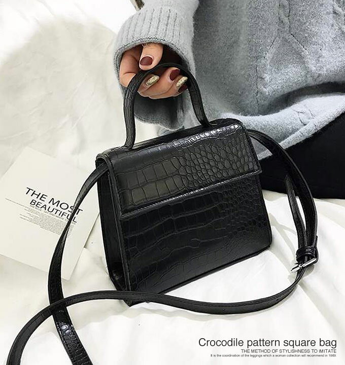 定価12万円 新品・未使用 クロコダイル×レザー ショルダーバッグ  