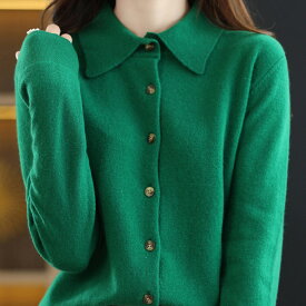 ニット カーディガン レーディース 【メール便送料無料】 シンプル チクチクしない Vネック 大きいサイズ ボタン オフィスカジュアル トップス 長袖 冬 カラー ベージュ ネイビー 黒 赤 緑 薄い