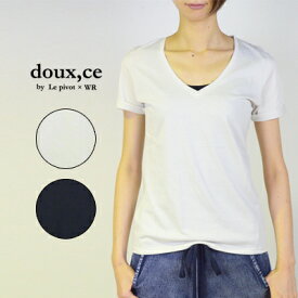 Le pivot douxce(ルピボット・ドゥース)半袖VネックTシャツ