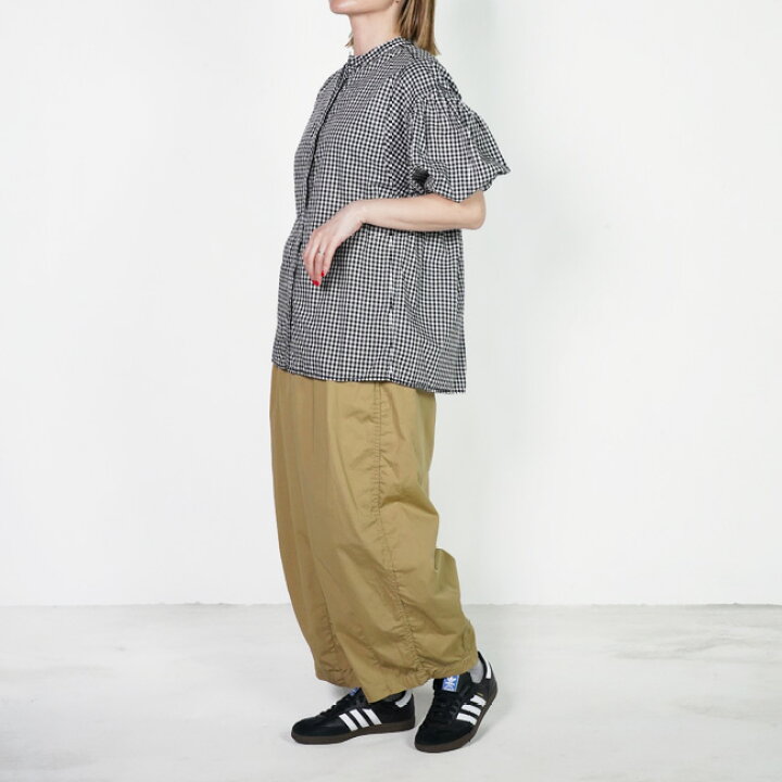 homspun ホームスパン 80/1 無地ブラウス リボン 5730 homspun ホーム 