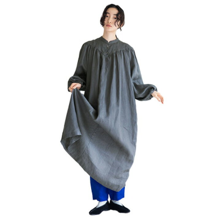 楽天市場】fog linen work フォグリネンワーク JEANNE DRESS ACIER  