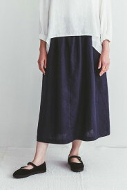 fog linen work フォグリネンワーク ICHIKA SKIRT BLUE DUR イチカ　スカート　ブルーデュール LWA569-2681