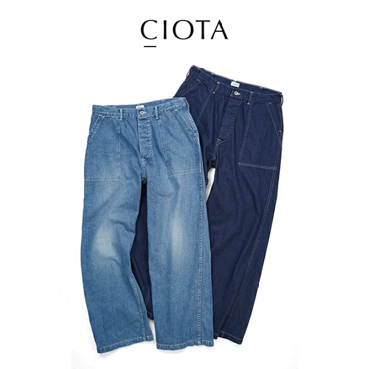 楽天市場】CIOTA(シオタ) Denim Baker Pants デニムベイカーパンツ 