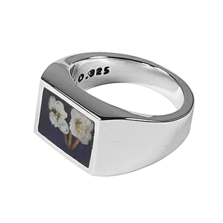 楽天市場】XOLO(ショロ) Signet Ring with Blue Flower シグネット 