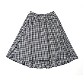 homspun ホームスパン 80/1ギンガム＆無地　フレアラップスカート 4507
