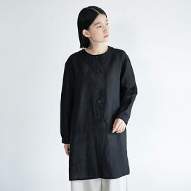 fog linen work フォグリネンワーク VILHELMIINA TOP BLACK ウ゛ィルヘルミーナ トップ ブラック LWA652-17