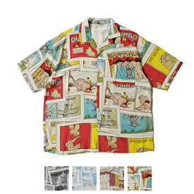 Porter Classic(ポータークラシック) DISNEY VC PC ALOHA COLLECTION ALOHA SHIRT DUMBO ディズニーポータークラシックアロハコレクション アロハシャツダンボ PC-024-3289