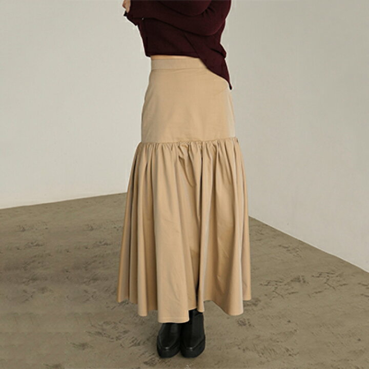 楽天市場】CLANE(クラネ) VOLUME GATHER SKIRT ボリュームギャザー  