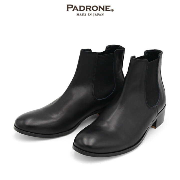 楽天市場】パドローネ PADRONE サイドゴアレザーヒールブーツ BL SIDE 