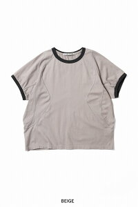 NVRFRGT(�l�o�[�t�H�[�Q�b�g) PANELLED HALF SLEEVE RINGER T-SHIRT �p�l���h�n�[�t�X���[�u�����K�[T�V���c NF261T01