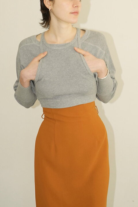 楽天市場】CLANE(クラネ) LAYRED BUSTIER THERMAL TOPS レイヤード 