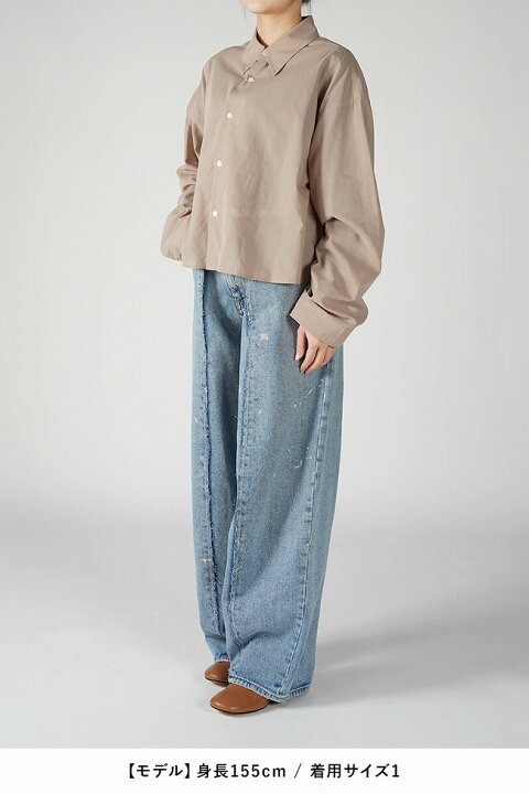 楽天市場】MY___(マイ) CROPPED SHIRT クロップドシャツ 241-61301  