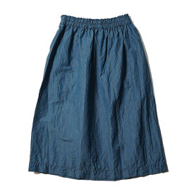 homspun ホームスパン コットンリネン C/L チェック＆ストライプ Wポケットギャザースカート 4512