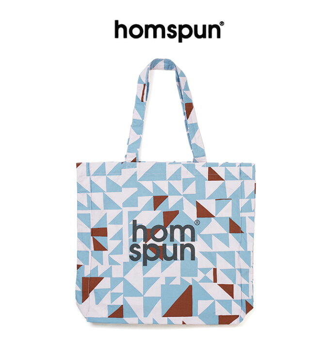 楽天市場】homspun ホームスパン ロゴプリントBAG トートバッグ 8279 