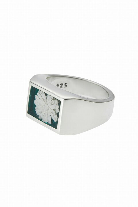 楽天市場】XOLO(ショロ) Signet Ring with Forest Green Flower 