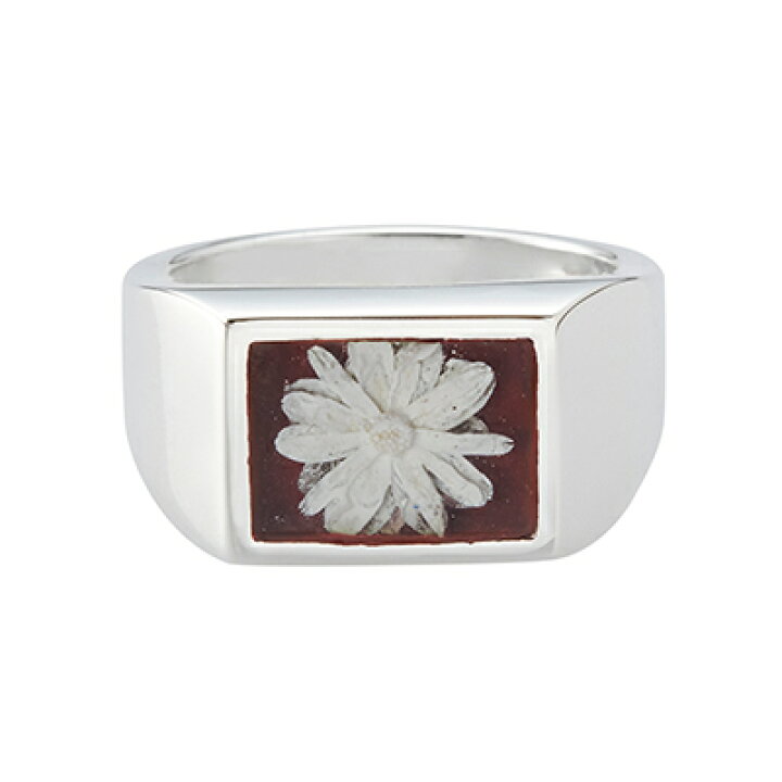 楽天市場】XOLO(ショロ) Signet Ring with Bordeaux Flower シグネット 