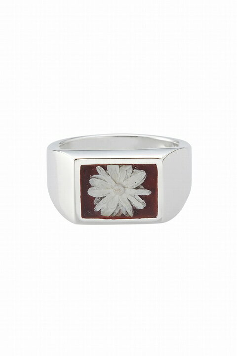 楽天市場】XOLO(ショロ) Signet Ring with Bordeaux Flower シグネット 