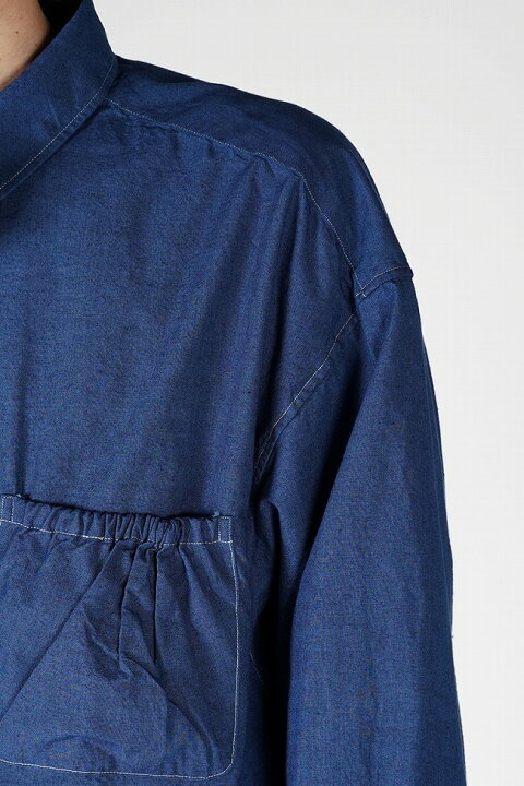 楽天市場】refomed(リフォメッド) WRIST PATCH WIDE SHIRT CHAMBRAY 