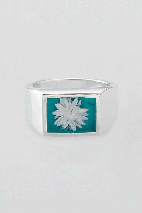 楽天市場】XOLO(ショロ) Signet Ring with Teal Flower シグネット