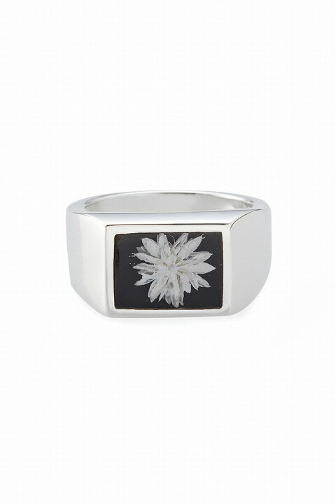 楽天市場】XOLO(ショロ) Signet Ring with Black Flower シグネット 