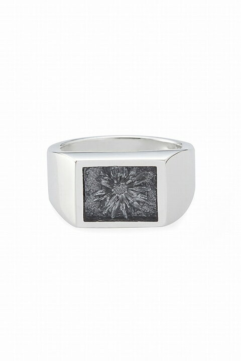 楽天市場】XOLO(ショロ) Signet Ring with Steel Gray Flower 