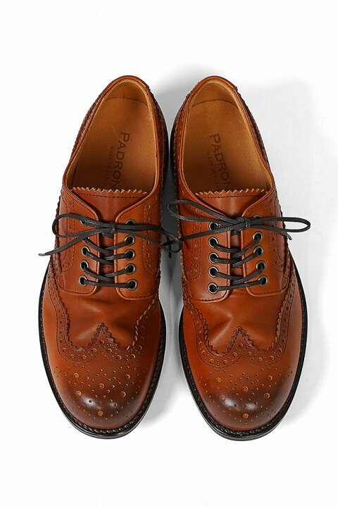 楽天市場】パドローネ PADRONE ウィングチップシューズ WING TIP SHOES 