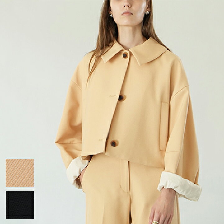 楽天市場】CLANE(クラネ) BULKY SLEEVE CROPPED JACKET バルキー 
