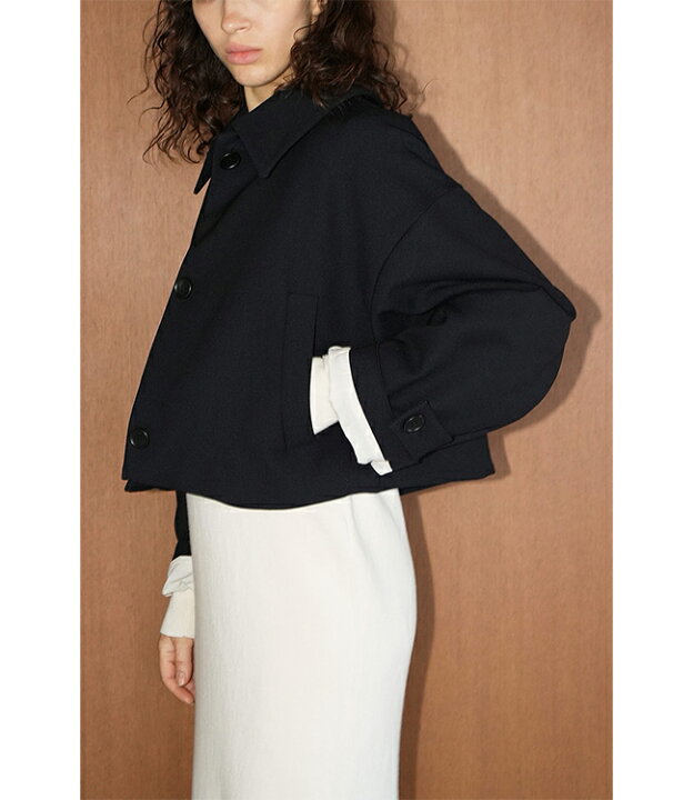 楽天市場】CLANE(クラネ) BULKY SLEEVE CROPPED JACKET バルキー  