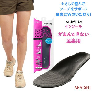 アーチフィッター インソール がまんできない 足裏用 やさしく包んで、アーチをサポート。低反発&高反発のW構造