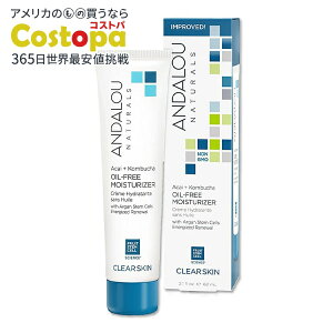 �A���_���[�i�`�������Y �N���A�X�L�� �A�T�C�[ + �R���u�`�� �I�C���t���[ ���C�X�`�����C�U�[ 62ml (2.1floz) Andalou Naturals Oil-Free Moisturizer