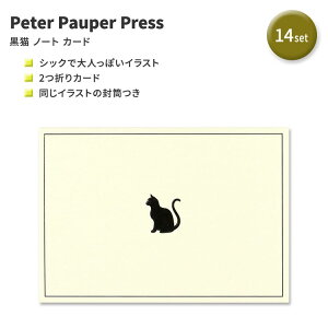 yAJtFAzs[^[pEp[vX L̃J[h   Peter Pauper Press Black Cat Note Cards O[eBOJ[h ^[Zbg  莆
