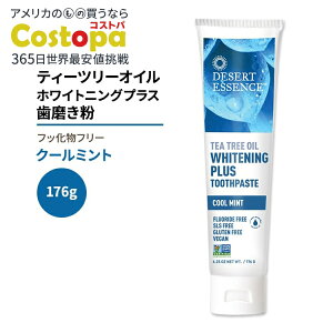 yő2000~OFFN[|zfU[gGbZX eB[c[IC zCgjOvX N[~g 176g (6.25oz) Desert Essence TEA TREE OIL WHITENING PLUS TOOTHPASTE ݂