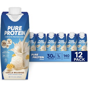 �s���A �v���e�C��30g �o�j�� 11 �I���X �{�g�� 12 �p�b�N Pure Protein 30g: Vanilla (12/11oz tetra) �y�����񂹏��i�z�y���킹�Ĕ��������z�y�����񂹏��i�z�y���킹�Ĕ��������z
