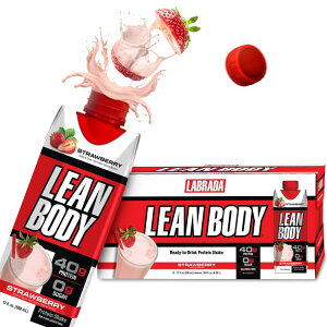 ���[���{�f�B �v���e�C���V�F�C�N �X�g���x���[(17�I���X) 12�p�b�N�@ Labrada: Lean Body: 17oz Strawberry (12 tetra) �y�����񂹏��i�z�y���킹�Ĕ��������z�y�����񂹏��i�z�y���킹�Ĕ��������z