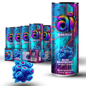 �A�C�G�i�W�[�u���[���Y�x���[ - 12�p�b�N AI Energy: Blue Raspberry (12/12oz) �y�����񂹏��i�z�y���킹�Ĕ��������z�y�����񂹏��i�z�y���킹�Ĕ��������z