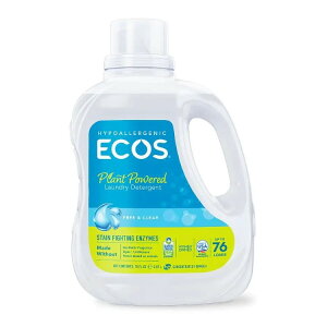 �G�R�X �A�[�X�t�����h���[ �t���[���N���A �y�f�z�� �����h���[�f�^�[�W�F���g 2070mL ECOS Earth Friendly Products Free & Clear with Enzymes Laundry Detergent 70 fl. oz. �y�����񂹏��i�z