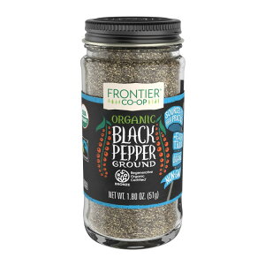 �t�����e�B�A�R�[�v �u���b�N�y�b�p�[ �p�E�_�[ �Đ��I�[�K�j�b�N�F�� 51g Frontier Co-op Black Pepper, Ground, Regenerative Organic Certified 1.80 oz. �y�����񂹏��i�z