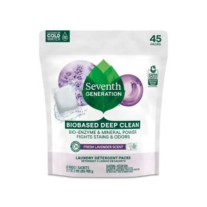 �Z�u���X�W�F�l���[�V���� ���x���_�[ ����p�p�b�N 45�� Seventh Generation Lavender Laundry Detergent Packs 45 count �y�����񂹏��i�z