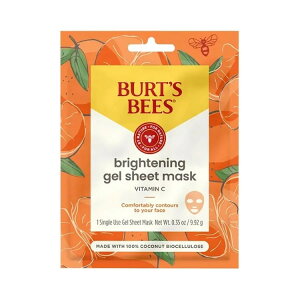 �o�[�c�r�[�Y �u���C�g�j���O �o�C�I�Z�����[�X �W�F���t�F�C�X�}�X�N ��9.9g Burt's Bees Brightening Biocellulose Gel Face Mask 0.35 oz. �y�����񂹏��i�z