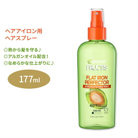 ガルニエ フラクティス スリーク&シャイン フラットアイロン パーフェクター ストレートニングミスト 177ml (6.0floz) Garnier Fructis Sleek & Shine Flat Iron Perfector Straightening Mist 熱 スプレー ヘアケア 海外