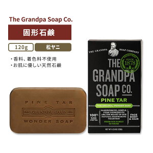 yő2000~OFFN[|zOp\[vJpj[ IWi_[\[v jŌ`Ό 120g (4.25oz) The Grandpa Soap Company Pine Tar Bar Soap ΂  Sg