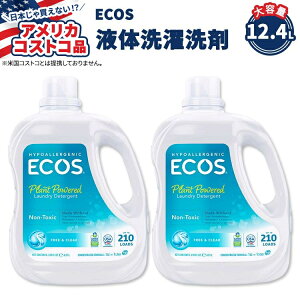 yAJtFAzGRX ht̐ t[ & NA 6.21L (210) x 2Zbg ECOS HE Liquid Laundry Detergent, Free & Clear, 210 Loads, 210 fl oz, 2-count HE@Ήy񂹏izy