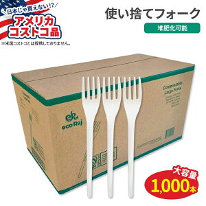 yAJtFAzEco Raj R|X^utH[N 1,000{ Eco Raj Compostable Fork 1,000-count ͔쉻\ GR VRfށyAJRXgRiz