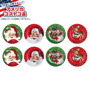 yAJtFAz~X^[NX}X mX^WbNȓ̃XJbvv[g 8 ZbgSet of 8 Nostalgic Ceramic Scalloped Plates by Mr. Christmasy񂹏izy킹ĔzyA