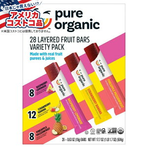 yAJtFAzsAI[KjbN C[ht[co[AoGeBpbNA0.63IXA28 Pure Organic Layered Fruit Bars, Variety Pack, 0.63 oz, 28-county񂹏izy킹Ĕ