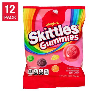 【アメリカフェア】スキットルズ グミ オリジナル 5.8 オンス ペグバッグ 12 個入り Skittles Gummies, Original, 5.8 oz Peg Bag, 12-count【お取り寄せ商品】【合わせて買いたい】【アメリカコストコ品】