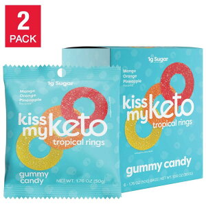 yAJtFAzLX}CPgO~ gsJO 6 2pbN Kiss My Keto Gummies Tropical Rings, 6-count, 2-packy񂹏izy킹ĔzyAJRXgRiz
