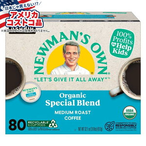 yAJtFAzj[}Y IE I[KjbN R[q[ XyVuh K-Jbv |bh 80  Newman's Own Organics Coffee Special Blend K-Cup Pod, 80-county񂹏izy킹
