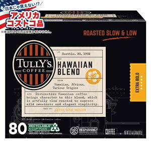 yAJtFAz^[YR[q[ nCAuh KJbv|bh 80 Tully's Coffee Hawaiian Blend K-Cups Pods, 80-county񂹏izy킹ĔzyAJRXgRiz