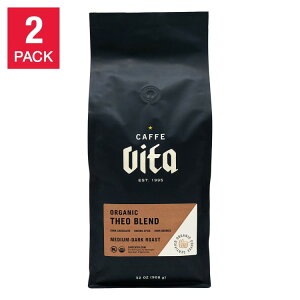 yAJtFAzJtF B[^ R[q[ eI uh z[r[ ~fBA_[N[Xg 2 |h܁A2 pbN Caffe Vita Coffee Theo Blend Whole Bean, Medium-Dark Roast, 2 lb. bags, 2-packy